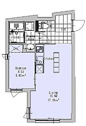 EXAM高円寺南 1LDKの間取図画像