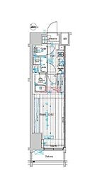 ブライズ方南町 1Kの間取図画像