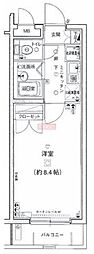 エクセリア荻窪 1Kの間取図画像