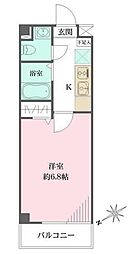 AZUメゾン西荻窪 1Kの間取図画像