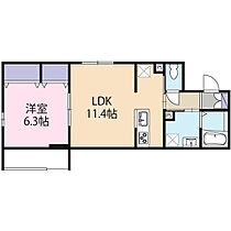 カーサプリムラI 205 ｜ 埼玉県川口市上青木西4丁目（賃貸マンション1LDK・2階・41.61㎡） その2