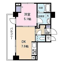 Drecot 1DKの間取図画像