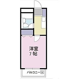 ツイン・アーバン21 1Kの間取図画像