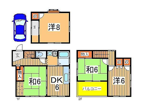 南増尾戸建賃貸 1｜千葉県柏市南増尾7丁目(賃貸一戸建3SDK・--・62.09㎡)の写真 その2