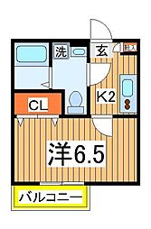 間取図画像 1K