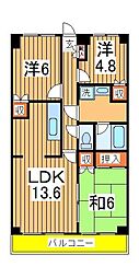 エトアールS 3LDKの間取図画像