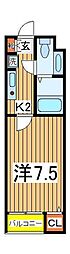 ms.4 1Kの間取図画像