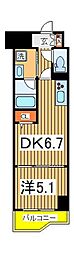 LuceVII 1DKの間取図画像