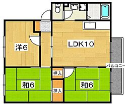 宇山林ハイツ A棟  ｜ 大阪府枚方市招提元町２丁目（賃貸アパート3LDK・1階・60.35㎡） その2