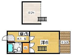 プランドール楠葉  ｜ 大阪府枚方市北船橋町（賃貸アパート1K・1階・18.50㎡） その2