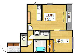 間取図画像 1LDK