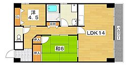 サン・コート吉野 2LDKの間取図画像
