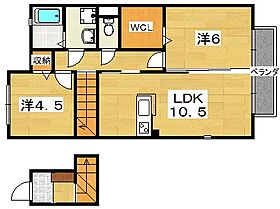 PearlLei　Nagamura  ｜ 大阪府枚方市大峰元町２丁目（賃貸アパート2LDK・2階・58.69㎡） その2