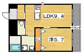 エルベコート枚方上之町  ｜ 大阪府枚方市枚方上之町（賃貸マンション1LDK・4階・37.95㎡） その2