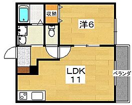 マーベルナガムラ  ｜ 大阪府枚方市大峰元町２丁目（賃貸アパート1LDK・1階・41.73㎡） その2