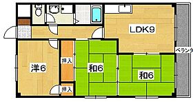 香里大西第2ビル  ｜ 大阪府枚方市香里ケ丘１２丁目（賃貸マンション3LDK・2階・60.00㎡） その2