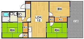 ハビタシオン5  ｜ 大阪府枚方市西禁野１丁目（賃貸アパート3LDK・1階・61.25㎡） その2