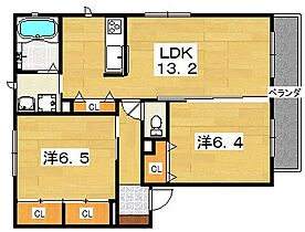 なぎさ和光  ｜ 大阪府枚方市渚本町（賃貸アパート2LDK・1階・60.75㎡） その2