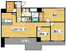 ベロフィオーレ宮之阪  ｜ 大阪府枚方市宮之阪１丁目（賃貸マンション3LDK・8階・77.40㎡） その2