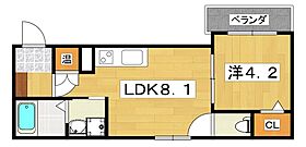 F asecia Leggiero  ｜ 大阪府枚方市渚西２丁目（賃貸アパート1LDK・1階・29.50㎡） その2