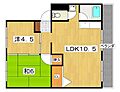 御殿山コーポA棟2階5.2万円