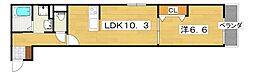 EIJU牧野駅前A 1LDKの間取図画像