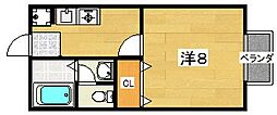 アネックスビレッジ 1Kの間取図画像