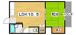 メーベルハイツ 1LDKの間取図画像