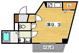 サンドール十二番館 ワンルームの間取図画像