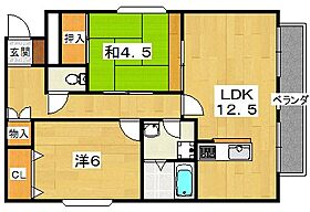 ドミシル谷辻  ｜ 大阪府交野市郡津１丁目48-15（賃貸アパート2LDK・2階・55.72㎡） その2