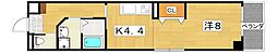 リベルテ交野 ワンルームの間取図画像