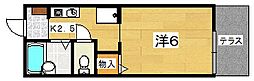 スターブル 1Kの間取図画像