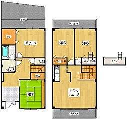 ビリオーヌKahei 4LDKの間取図画像