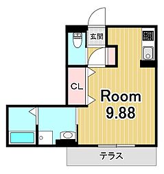 リバーハイツ3 3階/-
