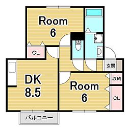 レークタウンD棟 2階