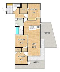 Hama L'Atrium 3LDKの間取図画像