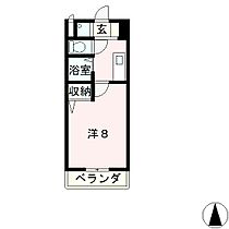 滋賀県大津市平津１丁目（賃貸マンション1K・2階・21.41㎡） その2