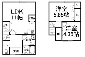 膳所連棟テラスハウス  ｜ 滋賀県大津市膳所１丁目（賃貸テラスハウス2LDK・--・68.24㎡） その2