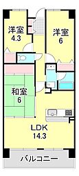 間取図画像 3LDK