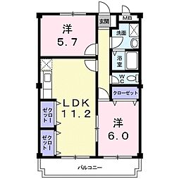 クレストコート 4階/-
