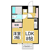 セントラルコートII  ｜ 長野県塩尻市大字広丘高出（賃貸アパート1LDK・1階・29.44㎡） その2