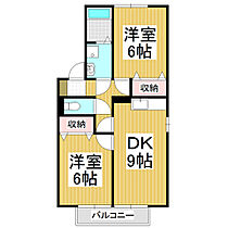 カーザ・ウーヴァA棟  ｜ 長野県塩尻市大字広丘高出（賃貸アパート2DK・2階・50.42㎡） その2