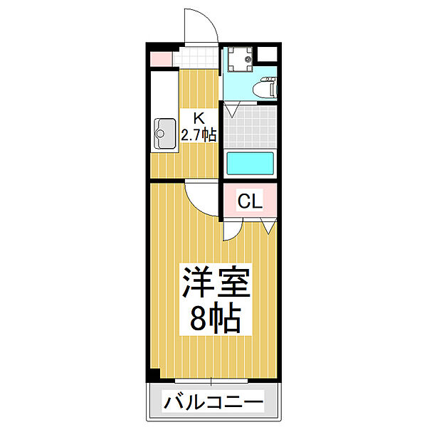 グランドヴィレッジ 207｜長野県塩尻市大字広丘野村(賃貸マンション1K・2階・24.00㎡)の写真 その2