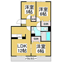 シャルマン・ドヌール  ｜ 長野県松本市並柳3丁目（賃貸アパート3LDK・3階・65.16㎡） その2