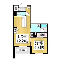 シャーメゾンステージ筑摩  ｜ 長野県松本市筑摩3丁目（賃貸マンション1LDK・2階・48.53㎡） その2