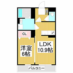 間取図画像 1LDK