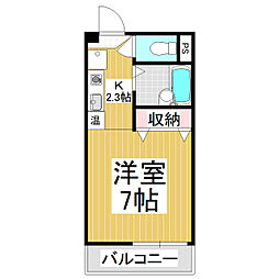 K1ビル 1Kの間取図画像