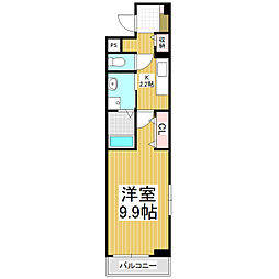 ル・リアン 1Kの間取図画像