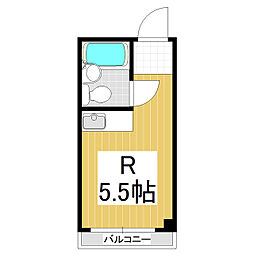 グランヒル ワンルームの間取図画像