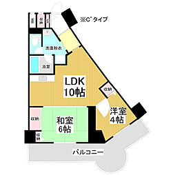 ARCO-1 2LDKの間取図画像